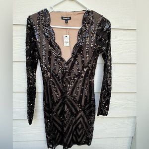 Express Sequin Cocktail Dress